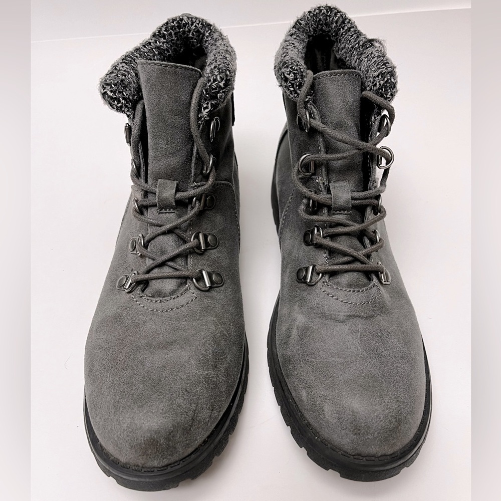 CLIFFS BY WHITE MOUNTAIN WOMEN's PEYTON HIKING BOOTS GREY Sz 8.5